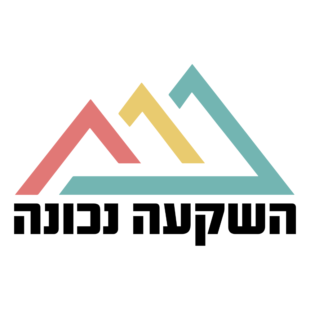 לוגו מרובע עם רקע- השקעה נכונה